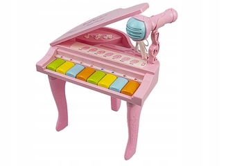 Детское музыкальное пианино на ножках с микрофоном, MP3 (HY675-E), photo number 4