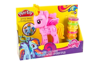 Zestaw do twórczości Pony 2 rodzaje w ofercie analog Play-Doh Stylowy salon SM8001, numer zdjęcia 4