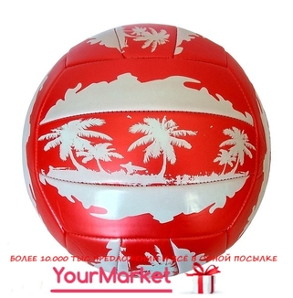 Мяч волейбольный пляжный MINSA 5-0026 2 цвета синий, красный  230 грамм, PVC, фото №3