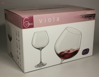 Набор бокалов для вина Bohemia Viola 570 мл 6 пр b40729, фото №3