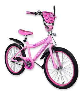 Велосипед детский 2-х колёсный 20&quot; 192028  Like2bike Active, розовый,  без тренировочных колёс, фото №2