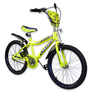 Велосипед детский 2-х колёсный 20&quot; 192029  Like2bike Active, жёлтый,  без тренировочных колёс, фото №2