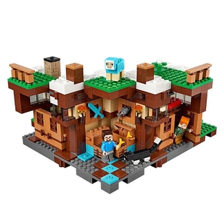 Конструктор База на водопаде 729 деталей Minecraft Decool 829 (аналог Lego Майнкрафт 21134), фото №4