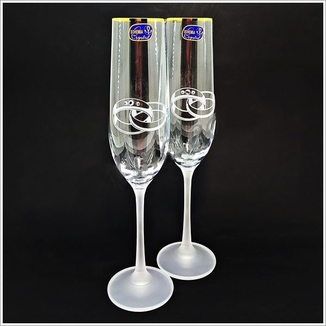 Zestaw kieliszków do szampana Bohemia Viola 190 ml 2 pr (K0508) b40729-K0508, numer zdjęcia 3