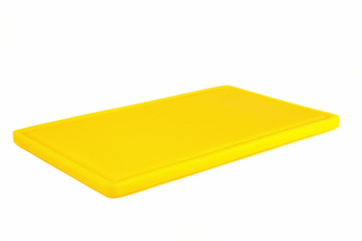 Доска разделочная HDPE с желобом, 500 * 300 * 18 мм, 6 противоскользящих ножек, желтая 113011NK, фото №6