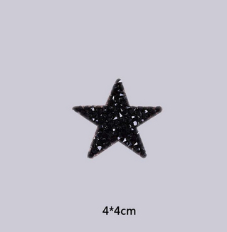 Термоаппликация из страз Звезда, наклейка на ткань, фото №2
