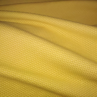 Ткань трикотаж соты желтый, фото №4