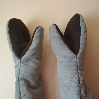 Пекарские рукавицы перчатки, узкие, фото №3
