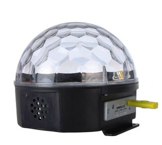 Диско шар лампа. Светодиодный диско шар LED MAGIC BALL LIGHT с MP3, USB, фото №4