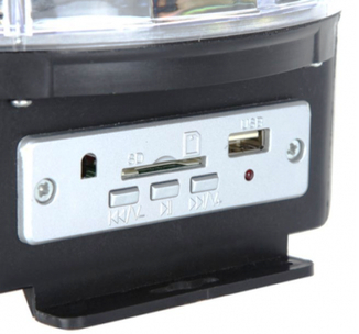 Диско шар лампа. Светодиодный диско шар LED MAGIC BALL LIGHT с MP3, USB, фото №5