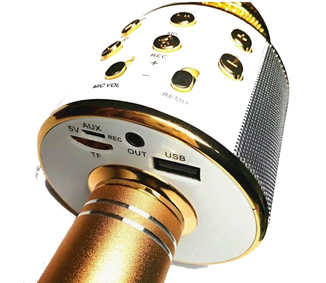 Беспроводной караоке микрофон колонка Bluetooth с динамиком WS858, photo number 8