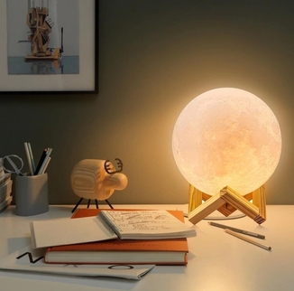 Лампа Луна 3D Moon Lamp. Настольный светильник луна Magic 3D Moon Light, numer zdjęcia 4