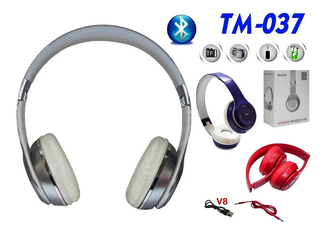 Беспроводные наушники TM-037S bluetooth , MP3 плеер, FM приемник и AUX, photo number 2