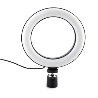 Лампа кольцевая светодиодная USB Ring Light диаметр 16 см, фото №5