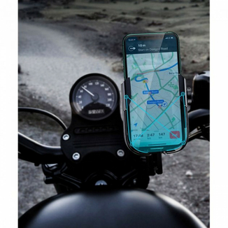 Вело-мото держатель для смартфона Baseus Armor Motorcycle Black (​SUKJA-01), фото №7
