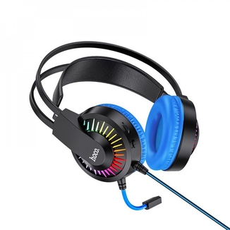 Игровые наушники HOCO W105 Gaming Headphones с микрофоном и LED RGB подсветкой проводные, фото №4