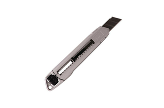 Нож Intertool - 18 мм двойной фиксатор, металлический (HT-0512), numer zdjęcia 4