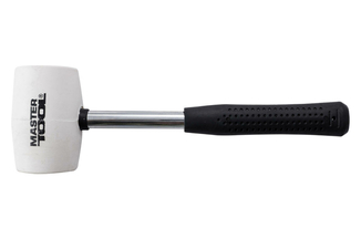 Киянка Mastertool - 450 г х 60 мм белая резина, ручка металл (02-1312), фото №2