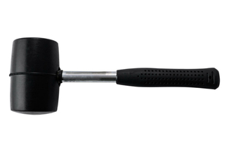 Киянка Miol - 680 г х 75 мм черная резина, ручка металл (32-704), фото №2