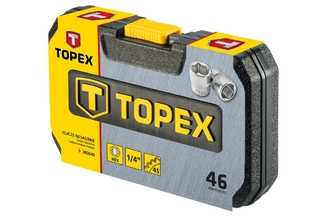 Набор инструмента Topex - 1/4" 46 ед. (38D640), photo number 4