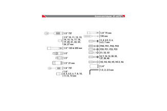 Набор инструмента Intertool - 1/4", 1/2" 72 ед. SemiPro ET-6072SP (ET-6072SP), фото №5