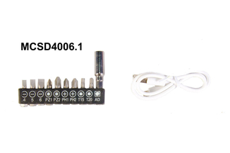 Отвертка аккумуляторная MPT - 4 В Li-Ion x 10 шт. (MCSD4006.1), photo number 6