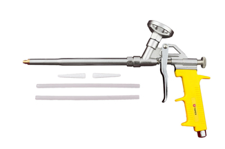 Пистолет для пены Topex - никель (желтая ручка) (21B501), фото №2