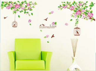 Интерьерная наклейка на стену Весна (bAM818) 170x70см, фото №2