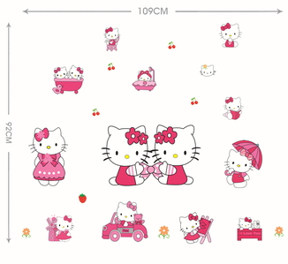 Интерьерная наклейка на стену Hello Kitty (DM57-0167), фото №4