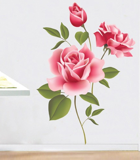 Интерьерная наклейка на стену Розы (XY8009), numer zdjęcia 2