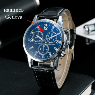 Мужские часы Dobroa (Geneva) питон черные, фото №3