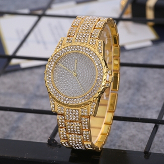 Часы женские Geneva Diamond 093-1 Цвет: золото, numer zdjęcia 2