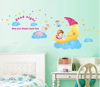 Интерьерная наклейка на стену Детская - Сладкие сны AY1907, numer zdjęcia 4