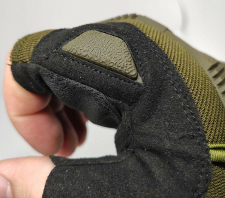 Тактические перчатки Mechanix (Беспалый). - Khaki L (m-pact1-olive-L), фото №6