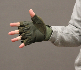 Тактические перчатки Oakley (Беспалый). - Khaki XL (oakley-olive-xl), фото №5