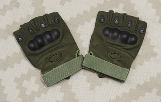 Тактические перчатки Oakley (Беспалый). - Khaki XL (oakley-olive-xl), фото №7