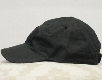 Бейсболка (кепка) PoliCotton Ripstop Black (С02-black), фото №2
