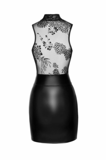 Платье Noir Handmade F241 Short dress with powerwetlook skirt and tulle top - L, фото №7