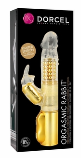 Вибратор-кролик Dorcel Orgasmic Rabbit Gold с жемчужным массажем, фото №3