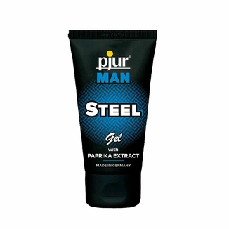 Гель для пениса стимулирующий pjur MAN Steel Gel 50 ml с экстрактом паприки и ментолом, фото №2