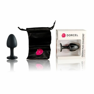 Анальная пробка Dorcel Geisha Plug Diamond L с шариком внутри, создает вибрации, макс. диаметр 4см, фото №4