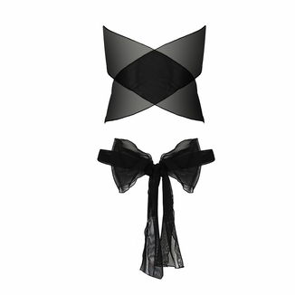 Комплект белья Passion AMORE SET black, стринги и лиф в виде подарочной ленты с бантом, фото №5
