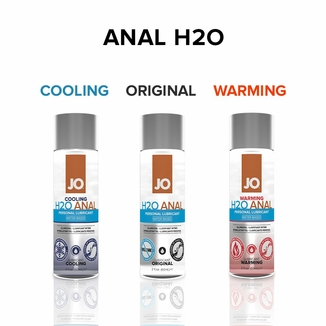Анальная смазка JO ANAL H2O — COOLING (60 мл) охлаждающая, на водной основе, numer zdjęcia 6