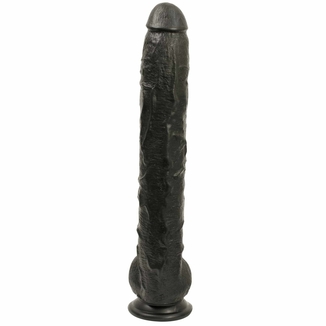 Фаллоимитатор Doc Johnson Dick Rambone Cock Black, диаметр 6см, длина 42см, ПВХ, numer zdjęcia 5
