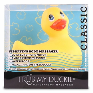 Вибромассажер уточка I Rub My Duckie - Classic Yellow v2.0, скромняжка, numer zdjęcia 5