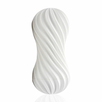 Мастурбатор Tenga Flex Silky White с изменяемой интенсивностью, можно скручивать, фото №2