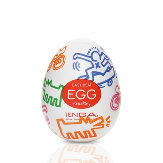 Мастурбатор-яйцо Tenga Keith Haring Egg Street, фото №2