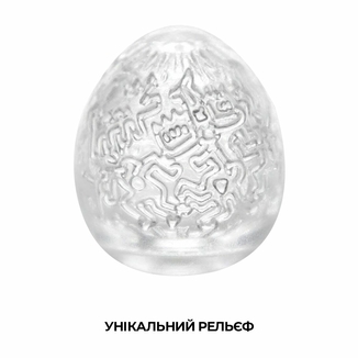 Мастурбатор-яйцо Tenga Keith Haring Egg Party, фото №4