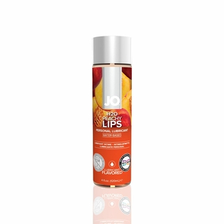 Смазка на водной основе JO H2O — Peachy Lips (120 мл) без сахара, растительный глицерин, фото №2
