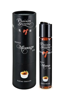 Массажное масло Plaisirs Secrets Creme Brulee (59 мл) с афродизиаками съедобное, подарочная упаковка, фото №2